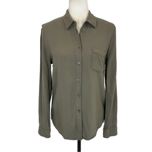 Aritzia Talula khaki shirt